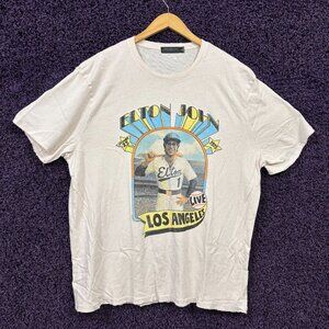 Elton John Rocket Man Plays Hits Dodger Stadium T-Shirt XXL